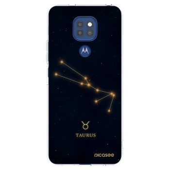 Picasee silikonový průhledný obal pro Motorola Moto G9 Play - TAURUS