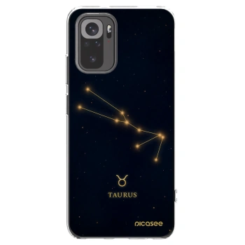 Picasee silikonový průhledný obal pro Xiaomi Redmi Note 10S - TAURUS