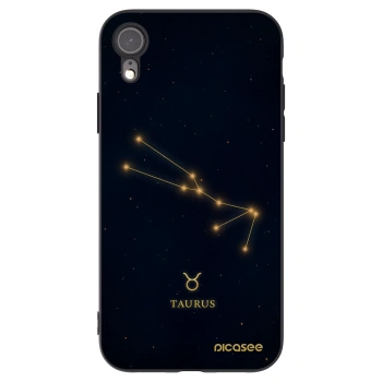 Picasee silikonový černý obal pro Apple iPhone XR - TAURUS