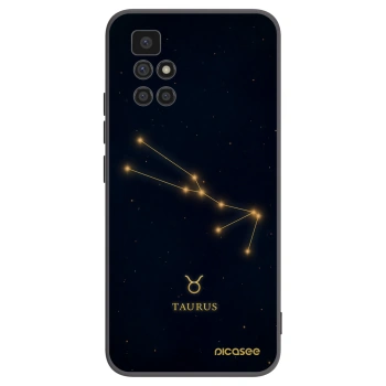 Picasee silikonový černý obal pro Xiaomi Redmi 10 - TAURUS