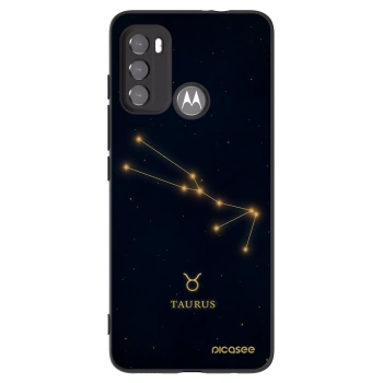 Picasee silikonový černý obal pro Motorola Moto G60 - TAURUS