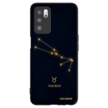 Picasee silikonový černý obal pro OPPO A16s - TAURUS
