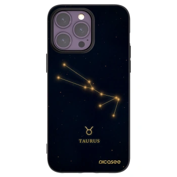 Picasee silikonový černý obal pro Apple iPhone 14 Pro Max - TAURUS