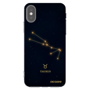 Picasee silikonový průhledný obal pro Apple iPhone X/XS - TAURUS