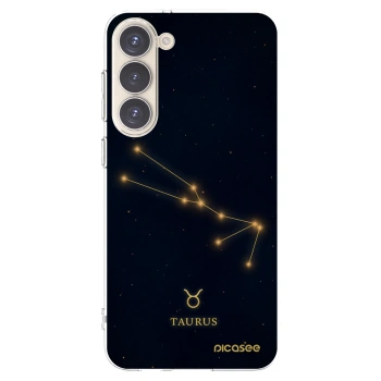 Picasee silikonový průhledný obal pro Samsung Galaxy S23+ 5G - TAURUS