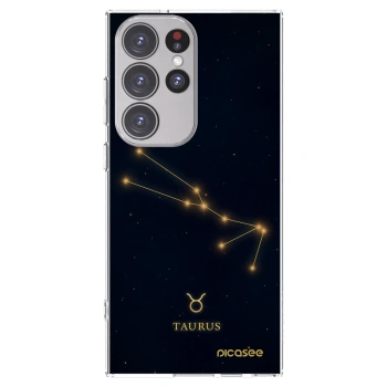 Picasee silikonový průhledný obal pro Samsung Galaxy S23 Ultra 5G - TAURUS