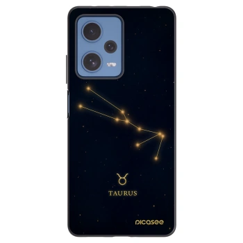 Picasee silikonový černý obal pro Xiaomi Redmi Note 12 Pro 5G - TAURUS