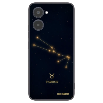 Picasee silikonový černý obal pro Realme 10 4G - TAURUS