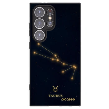 Picasee silikonový černý obal pro Samsung Galaxy S24 Ultra S928B 5G - TAURUS