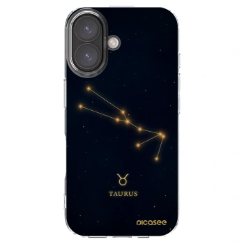 Picasee silikonový průhledný obal pro Apple iPhone 16 - TAURUS