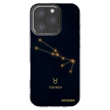 Picasee silikonový průhledný obal pro Apple iPhone 16 Pro - TAURUS
