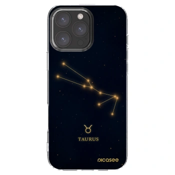 Picasee silikonový průhledný obal pro Apple iPhone 16 Pro Max - TAURUS