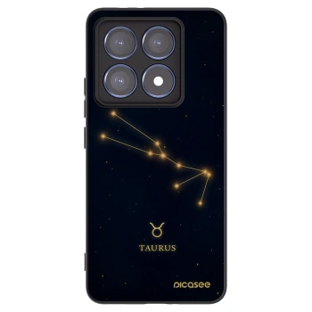 Picasee silikonový černý obal pro Xiaomi 14T Pro - TAURUS