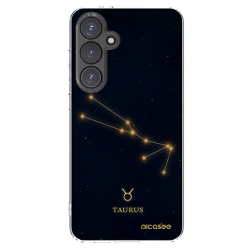 Picasee silikonový průhledný obal pro Samsung Galaxy S24 FE S721B - TAURUS