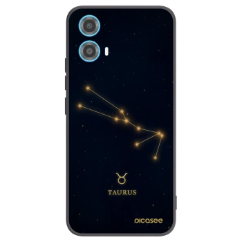 Picasee silikonový černý obal pro Motorola Moto G34 5G - TAURUS