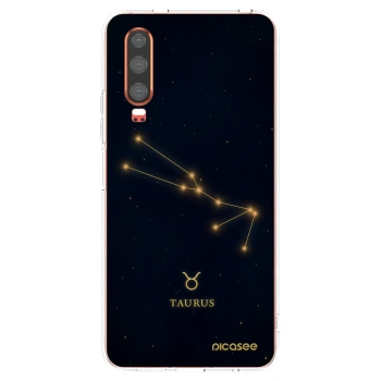 Picasee silikonový průhledný obal pro Huawei P30 - TAURUS