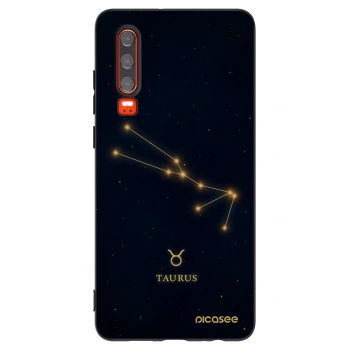 Picasee silikonový černý obal pro Huawei P30 - TAURUS