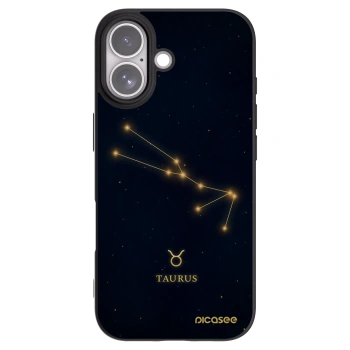 Picasee silikonový černý obal pro Apple iPhone 17 - TAURUS