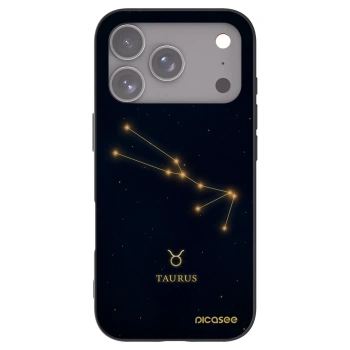 Picasee silikonový černý obal pro Apple iPhone 17 Pro - TAURUS
