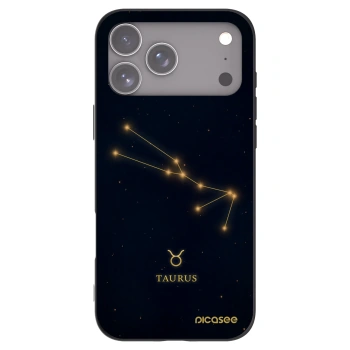 Picasee silikonový černý obal pro Apple iPhone 17 Pro Max - TAURUS