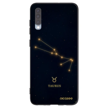 Picasee silikonový černý obal pro Samsung Galaxy A70 A705F - TAURUS