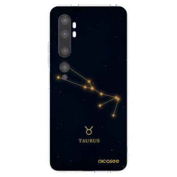 Picasee silikonový průhledný obal pro Xiaomi Mi Note 10 (Pro) - TAURUS