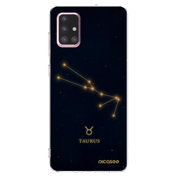 Picasee silikonový průhledný obal pro Samsung Galaxy A71 A715F - TAURUS