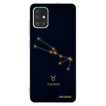 Picasee silikonový průhledný obal pro Samsung Galaxy A51 A515F - TAURUS