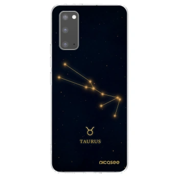 Picasee silikonový průhledný obal pro Samsung Galaxy S20 G980F - TAURUS