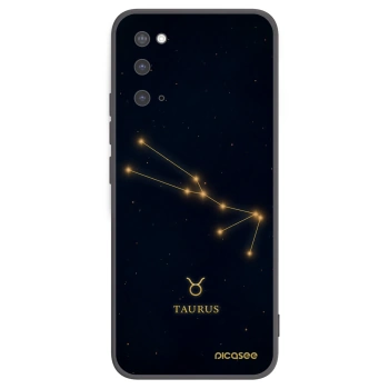 Picasee silikonový černý obal pro Samsung Galaxy S20 G980F - TAURUS