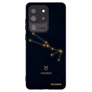 Picasee silikonový černý obal pro Samsung Galaxy S20 Ultra 5G G988F - TAURUS