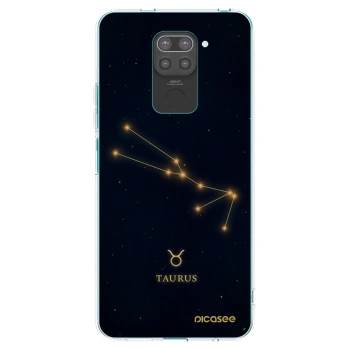 Picasee silikonový černý obal pro Xiaomi Redmi Note 9 - TAURUS