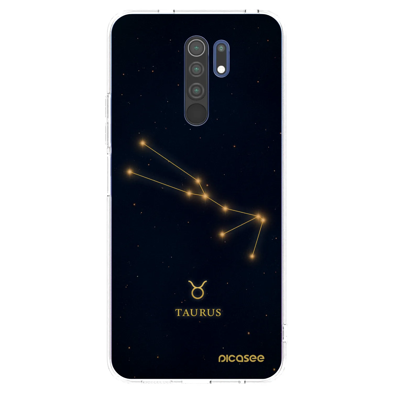 Picasee silikonový průhledný obal pro Xiaomi Redmi 9 - TAURUS