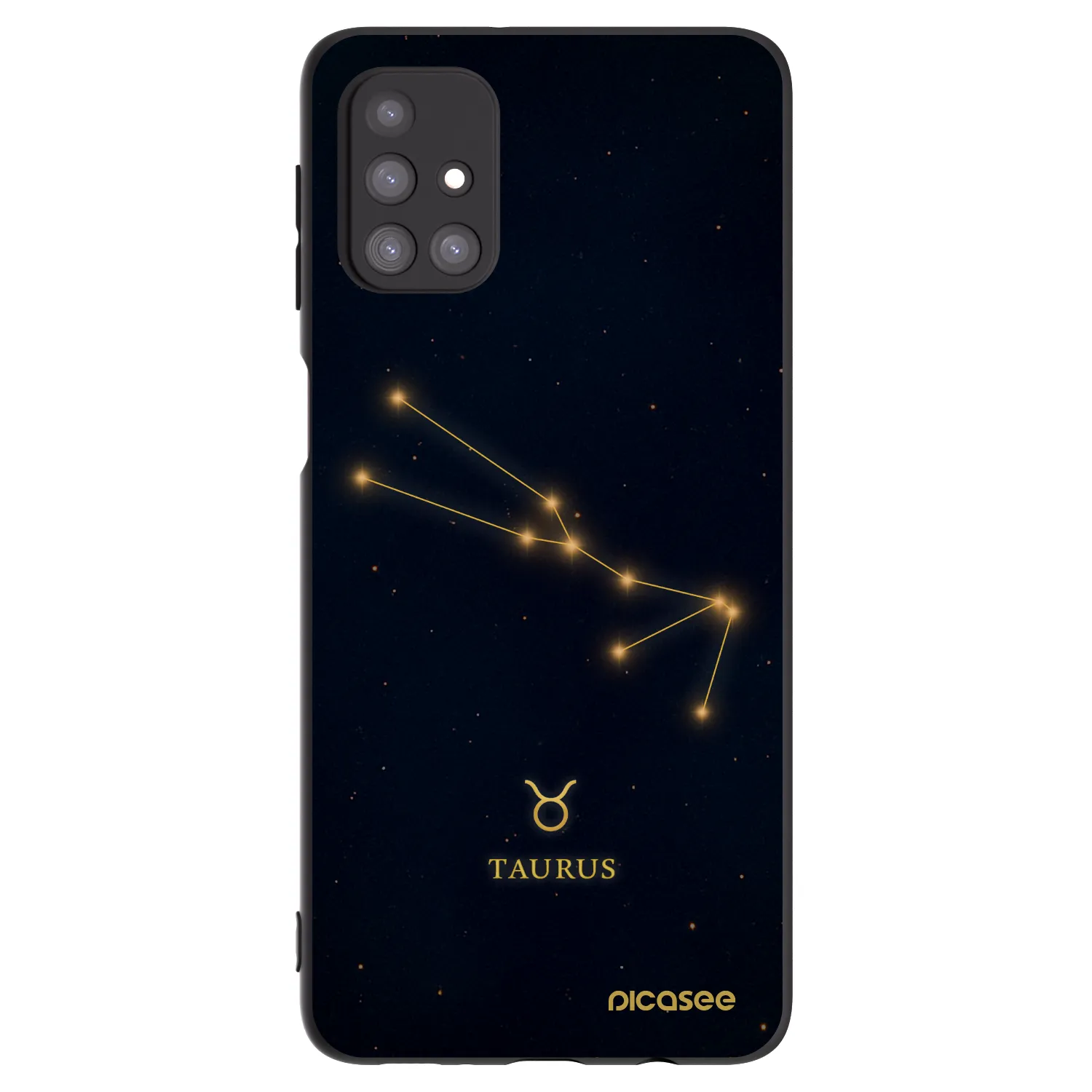 Picasee silikonový černý obal pro Samsung Galaxy M31s - TAURUS