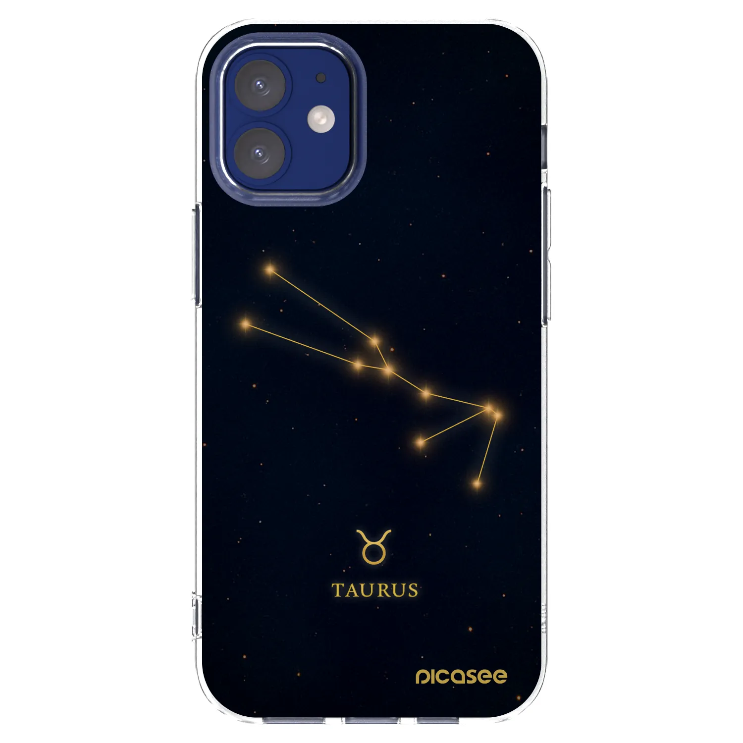 Picasee silikonový průhledný obal pro Apple iPhone 12 mini - TAURUS