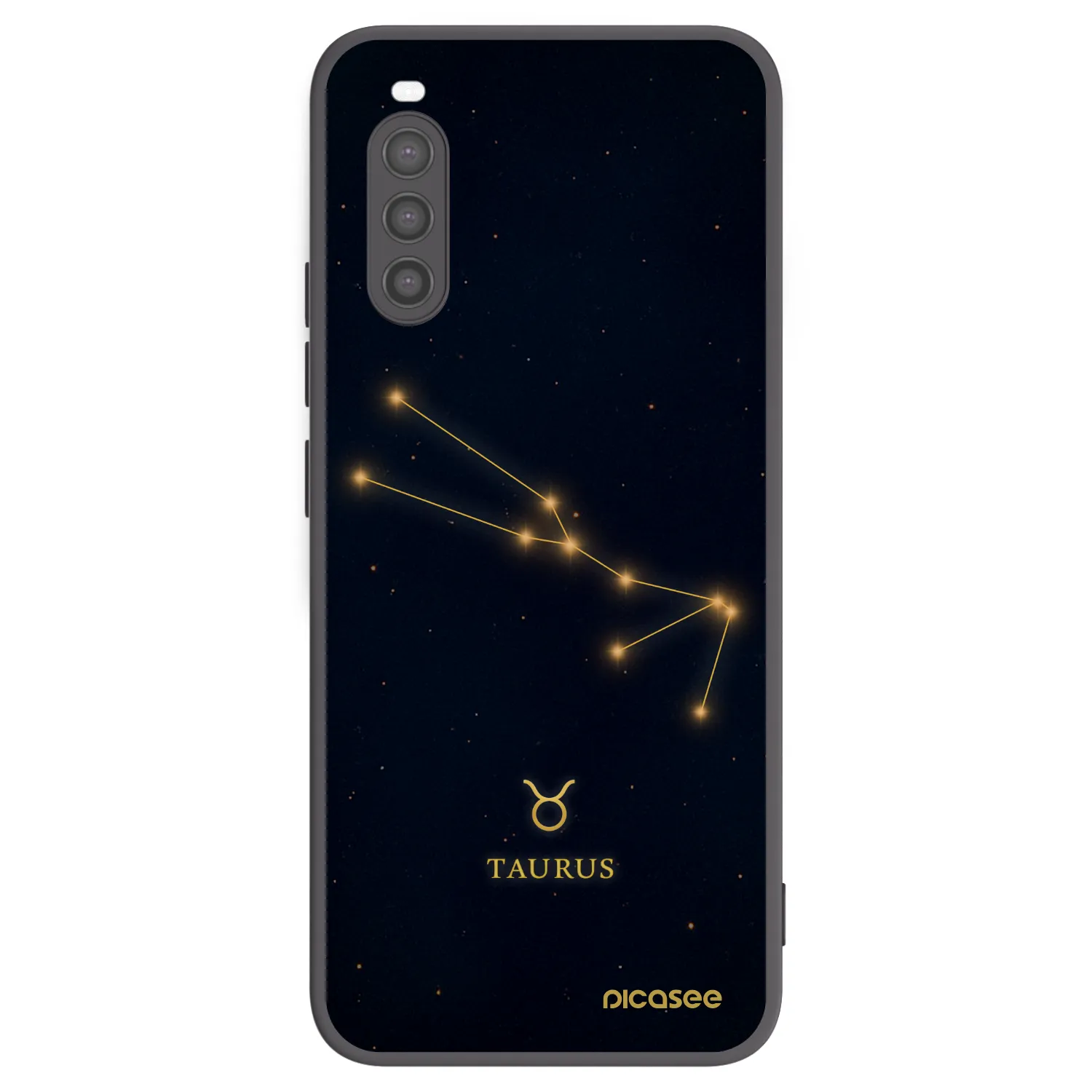 Picasee silikonový černý obal pro Sony Xperia 10 II - TAURUS