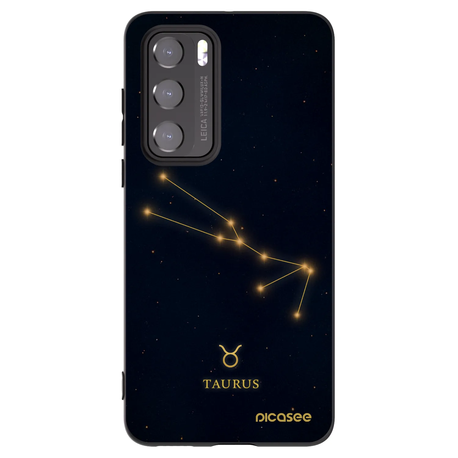 Picasee silikonový černý obal pro Huawei P40 - TAURUS
