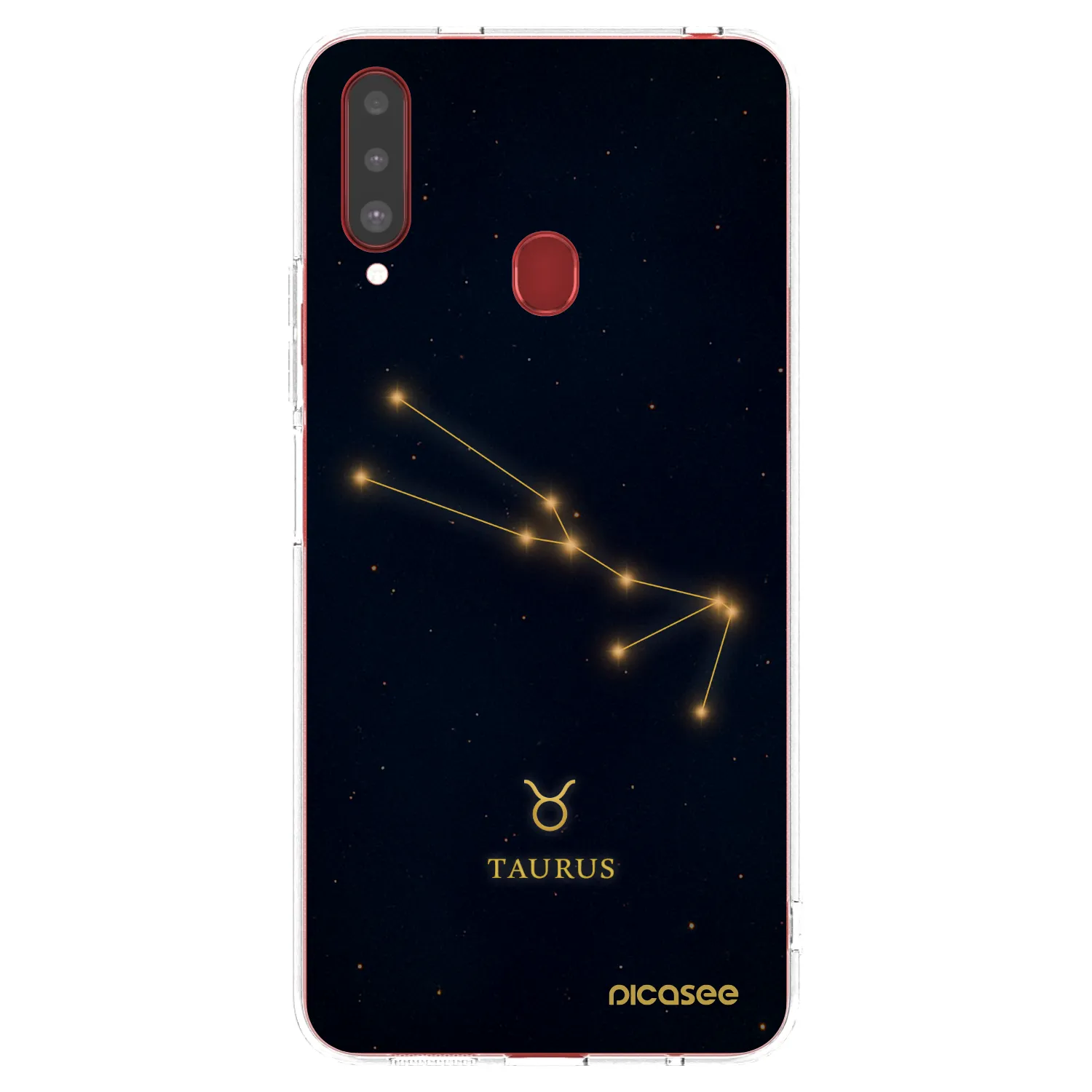 Picasee silikonový průhledný obal pro Samsung Galaxy A20s - TAURUS