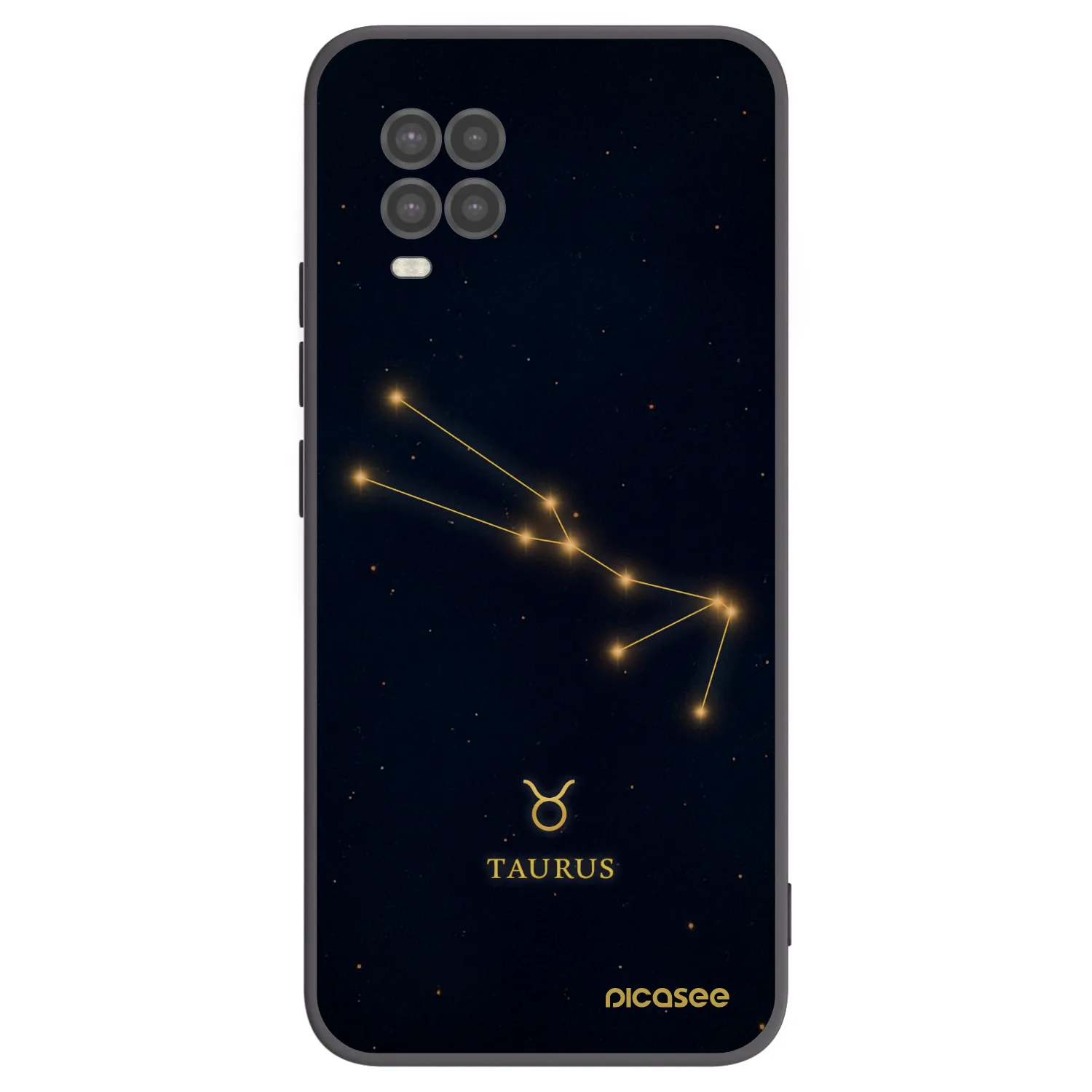 Picasee silikonový černý obal pro Xiaomi Mi 10 Lite - TAURUS