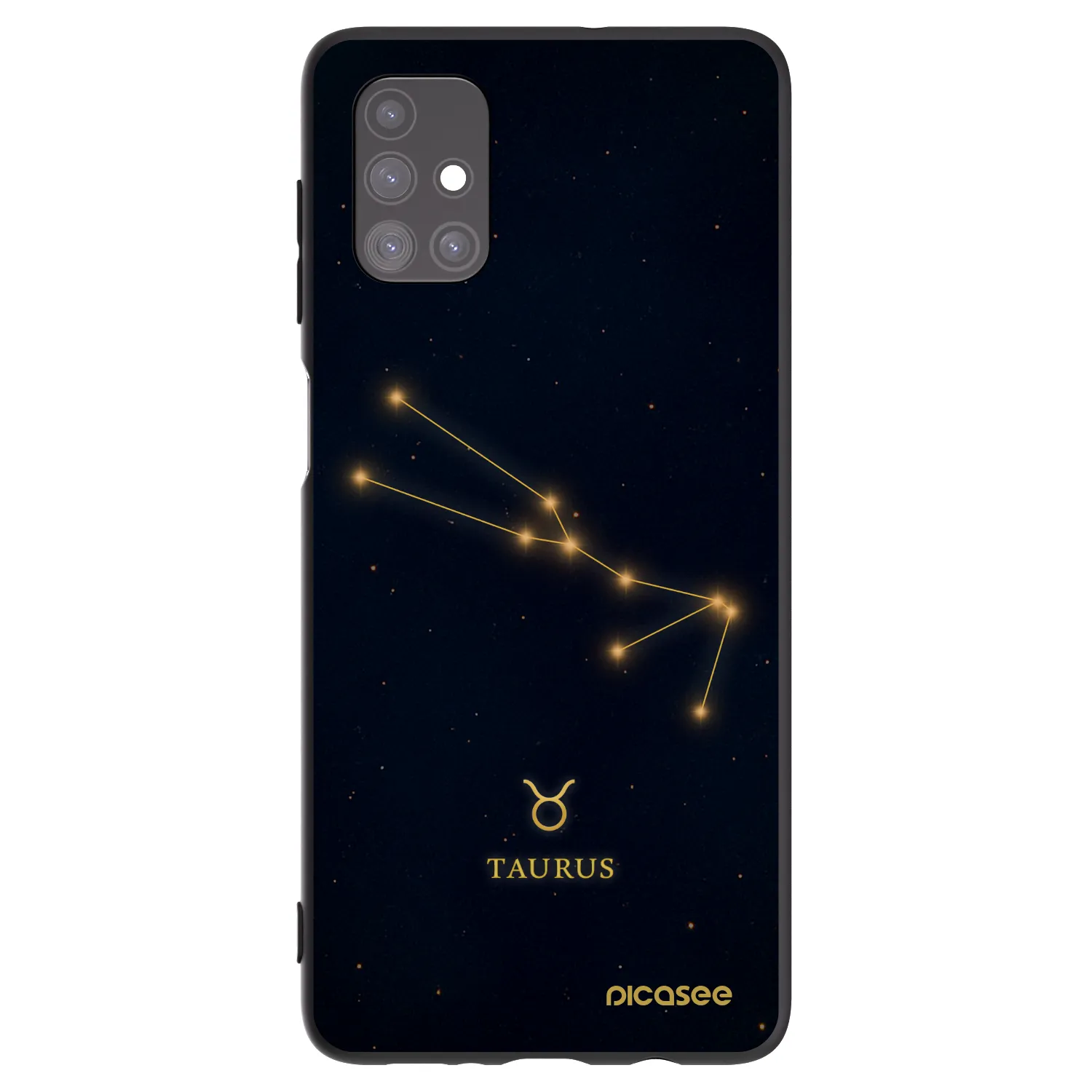Picasee silikonový černý obal pro Samsung Galaxy M51 M515F - TAURUS