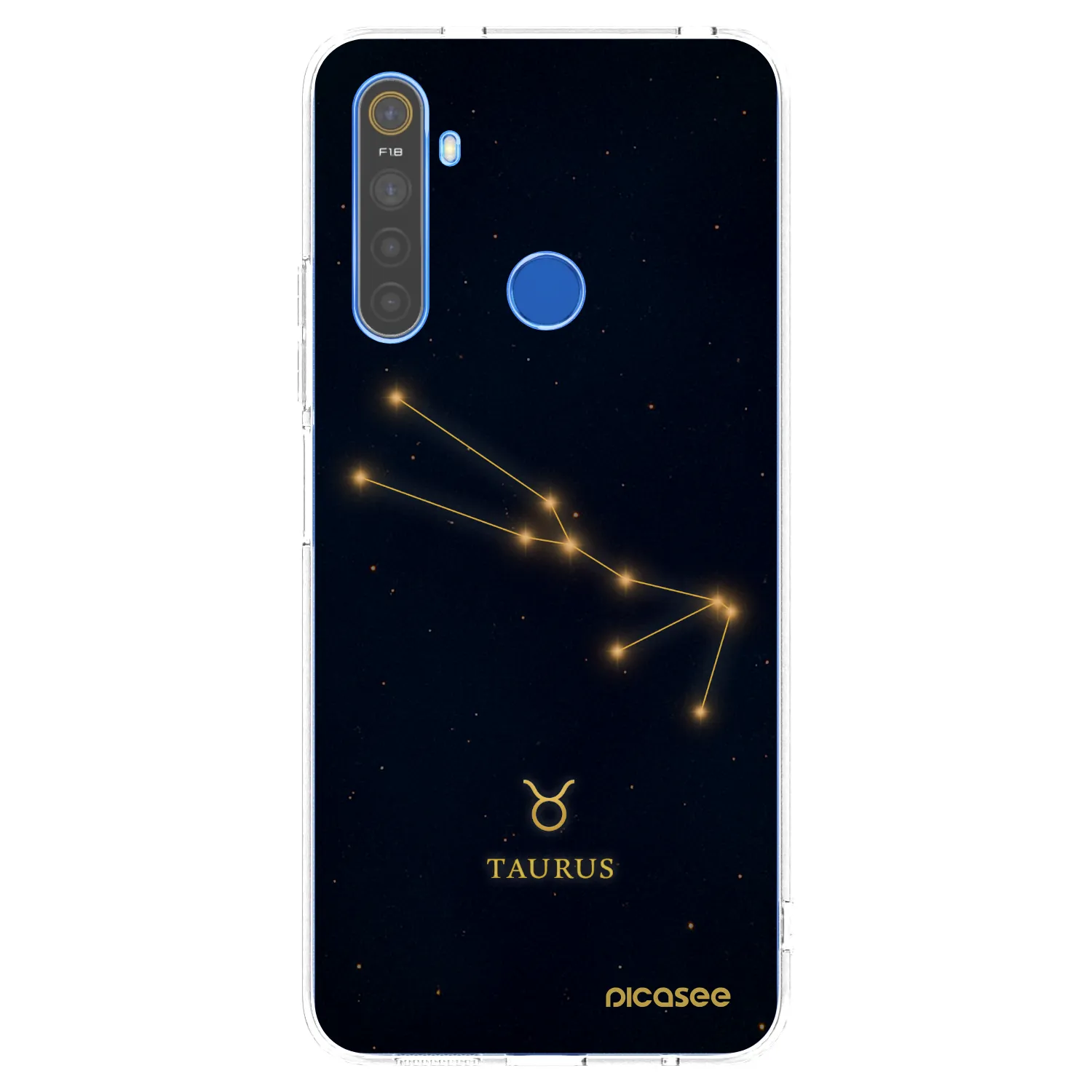 Picasee silikonový průhledný obal pro Realme 5 - TAURUS