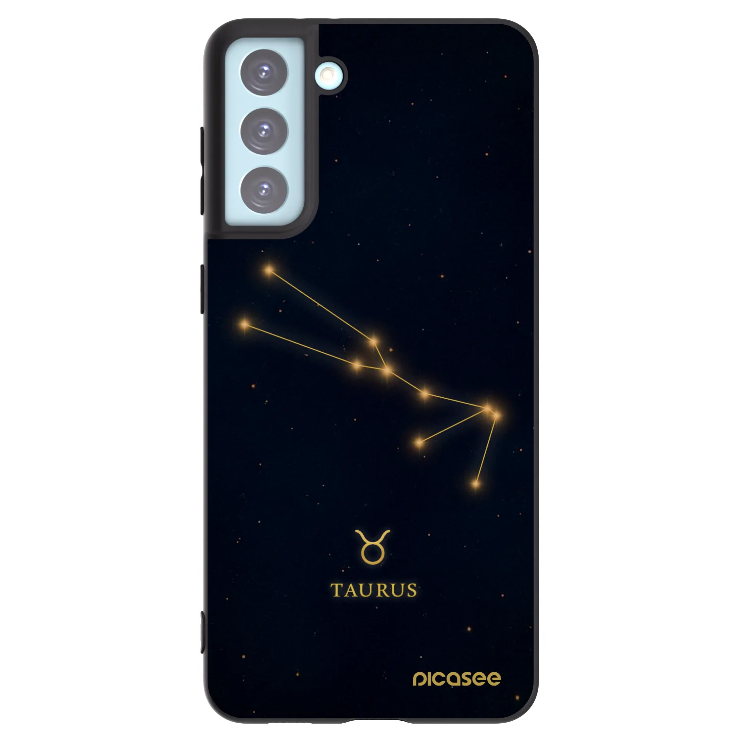 Picasee silikonový černý obal pro Samsung Galaxy S21+ 5G G996F - TAURUS