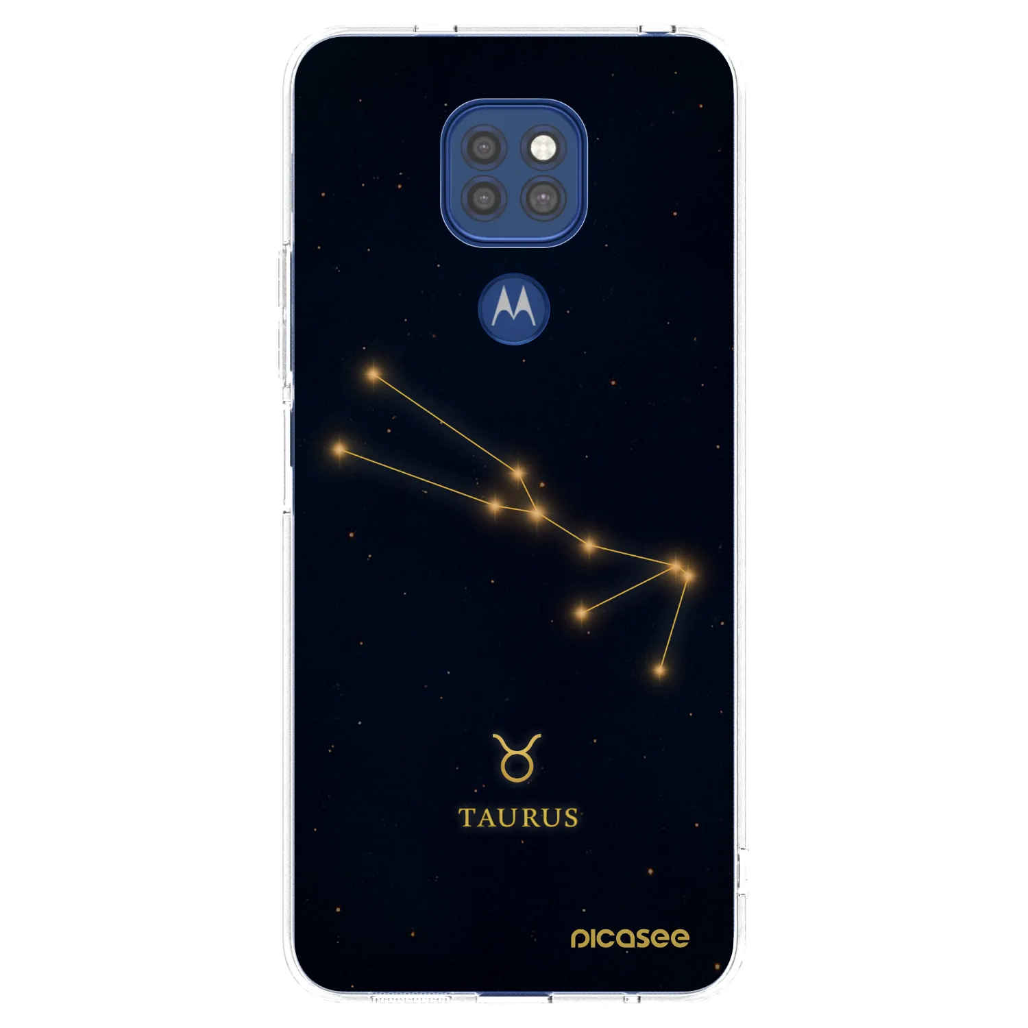Picasee silikonový průhledný obal pro Motorola Moto G9 Play - TAURUS