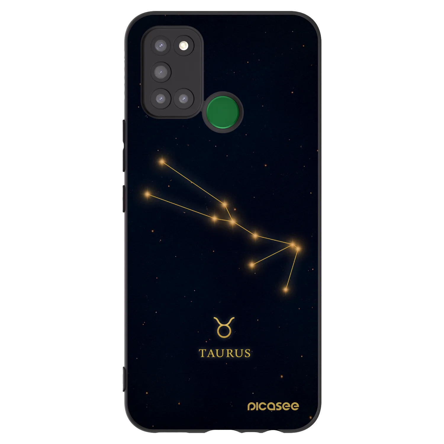Picasee silikonový černý obal pro Realme 7i - TAURUS