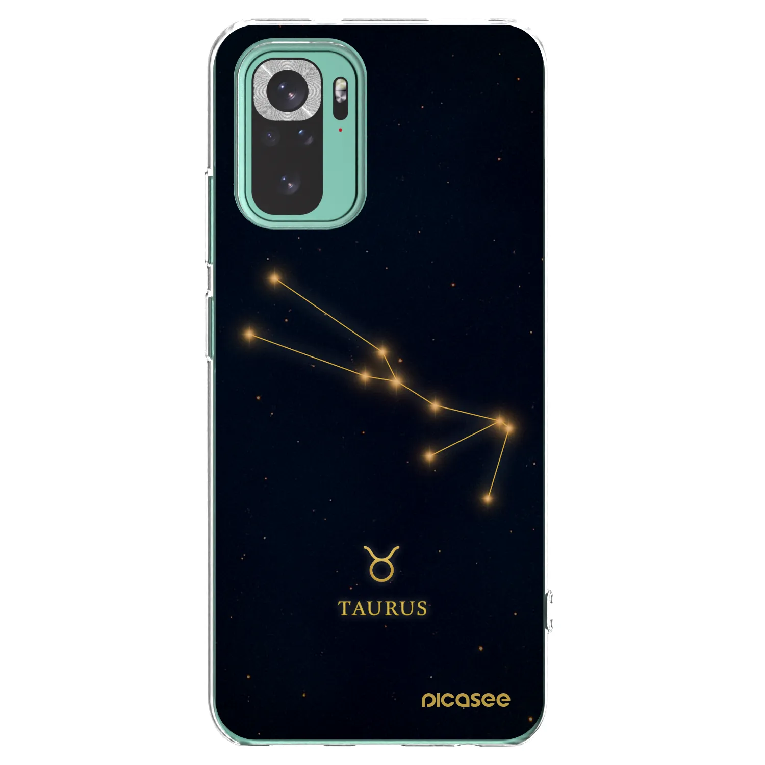 Picasee silikonový průhledný obal pro Xiaomi Redmi Note 10 Pro - TAURUS