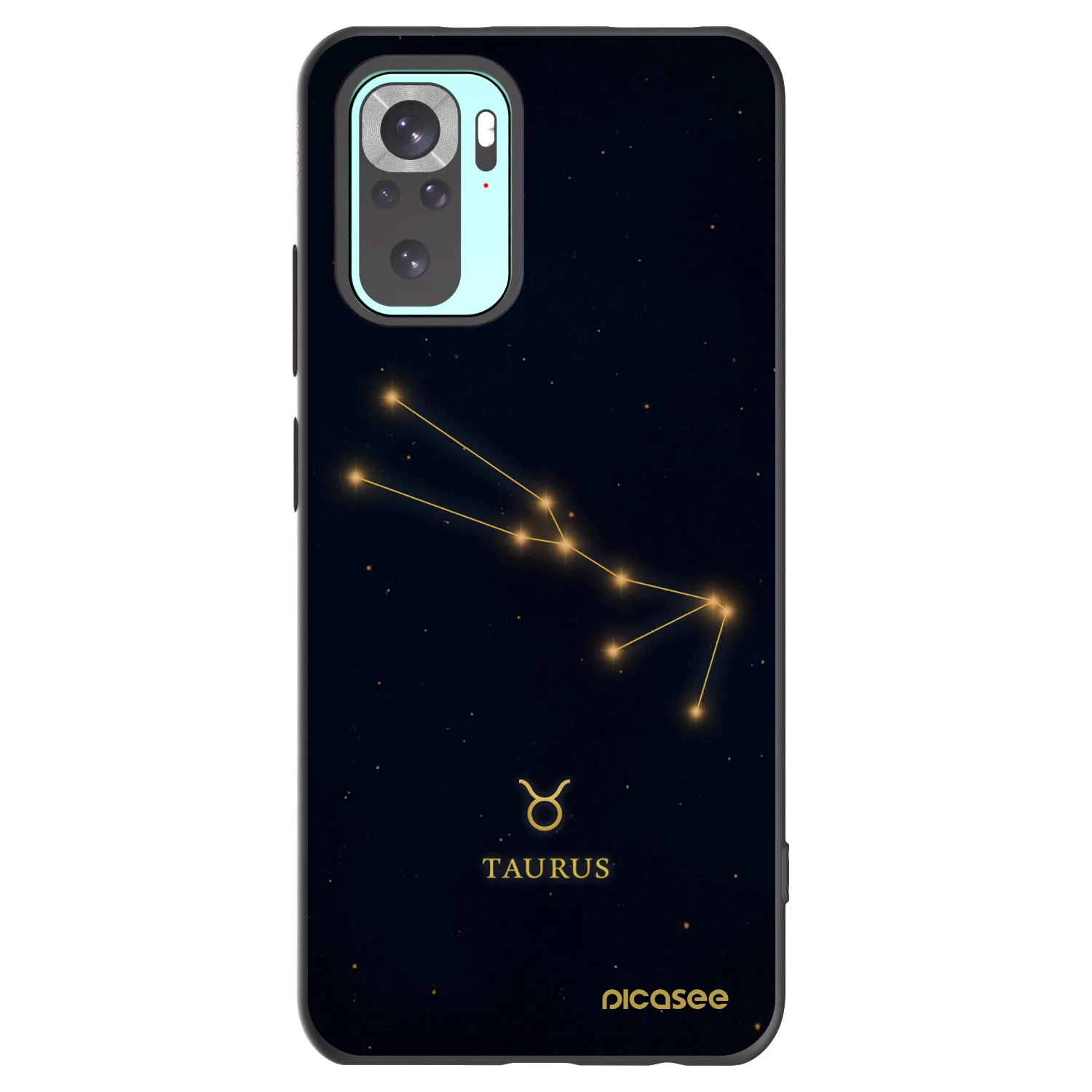 Picasee silikonový černý obal pro Xiaomi Redmi Note 10 Pro - TAURUS