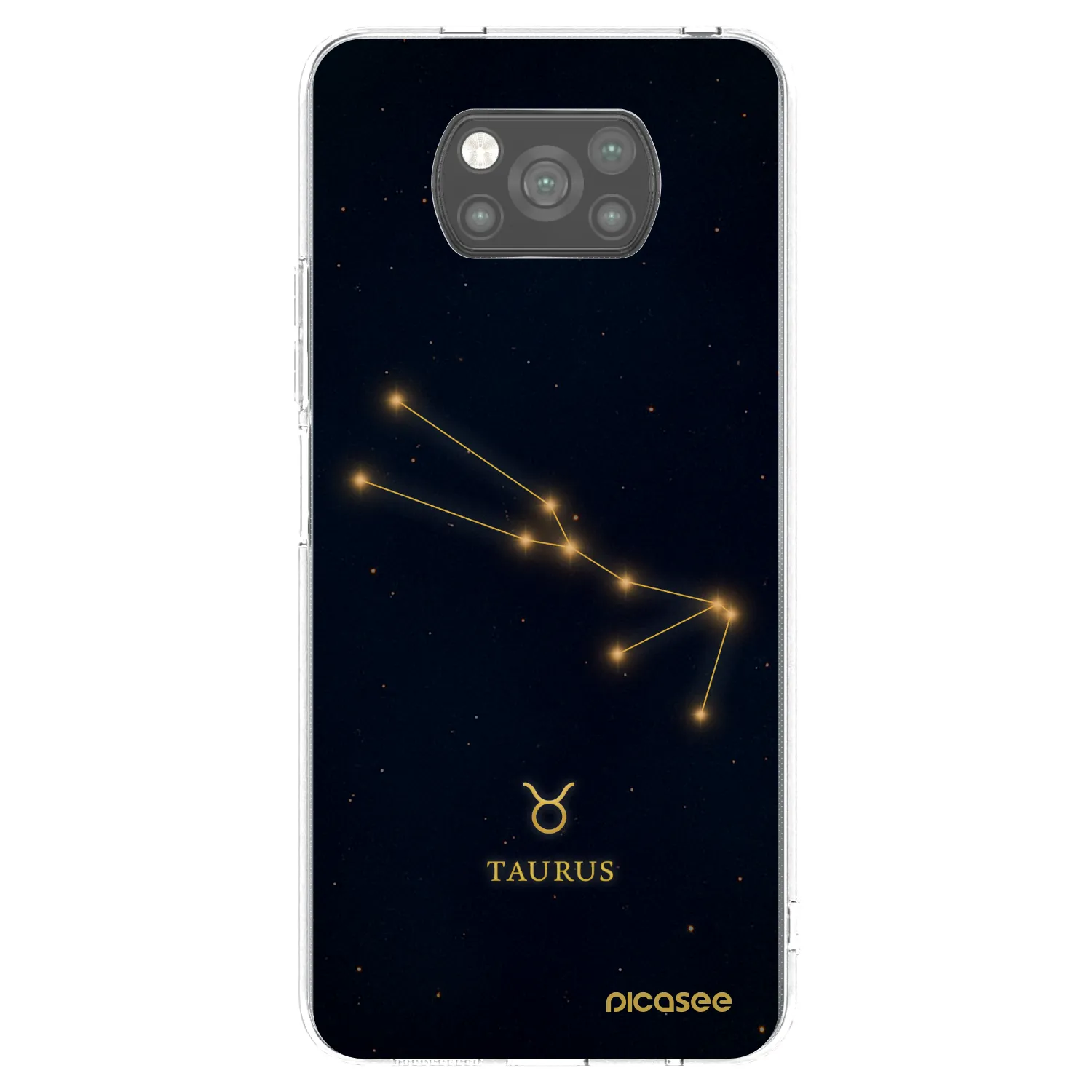 Picasee silikonový černý obal pro Xiaomi Poco X3 Pro - TAURUS