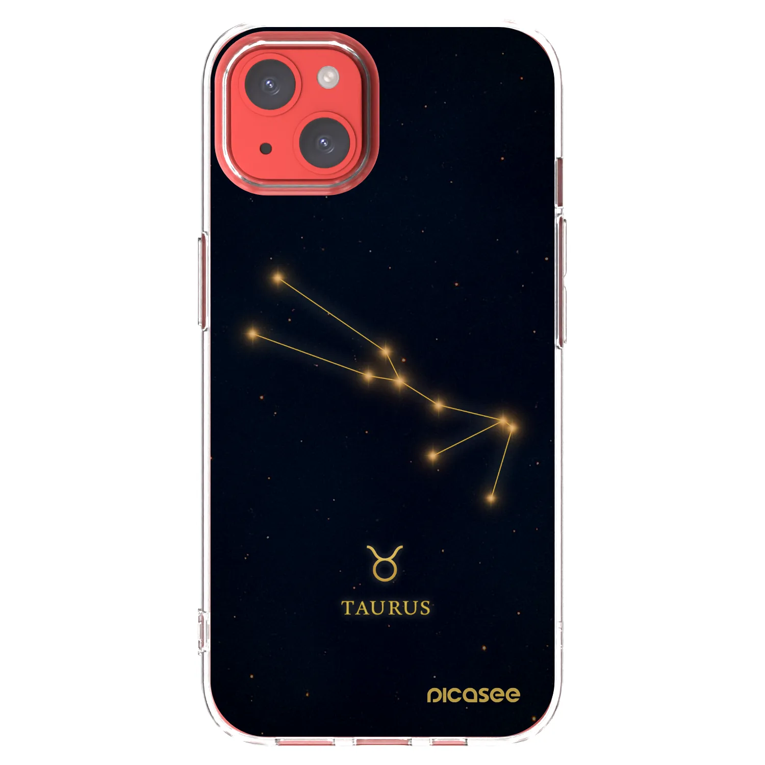 Picasee silikonový průhledný obal pro Apple iPhone 13 - TAURUS