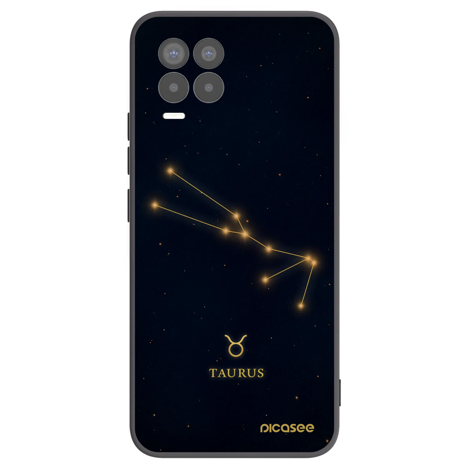 Picasee silikonový černý obal pro Realme 8 Pro - TAURUS