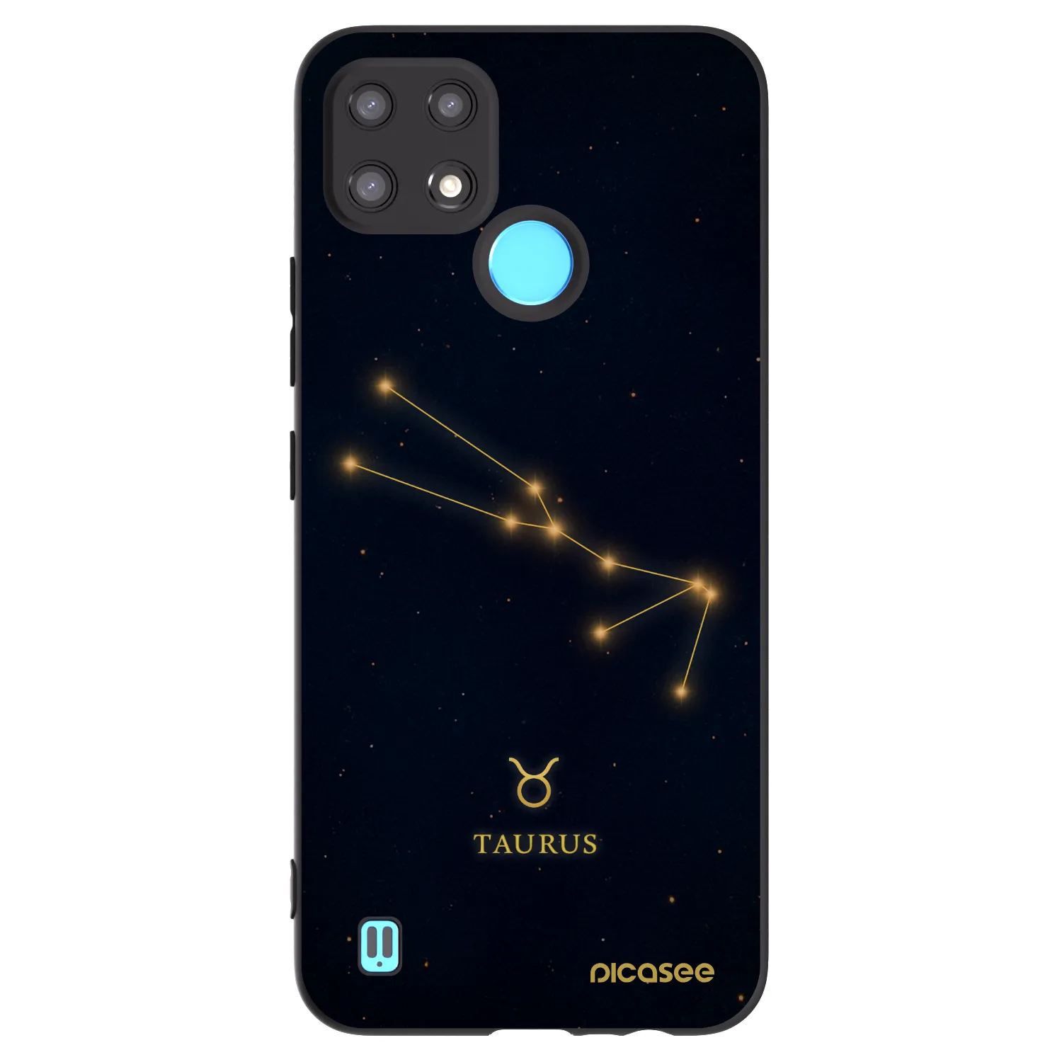Picasee silikonový černý obal pro Realme C21 - TAURUS
